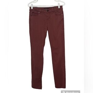 Level 99 Lilly Skinny Straight Light Burgundy Pants Sz 28